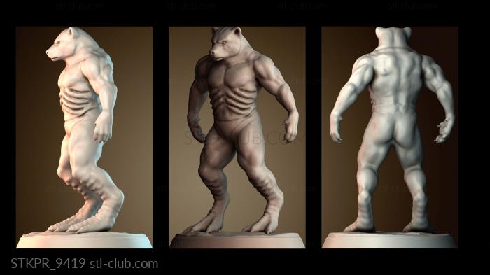 Статуэтки упрощенные Воин гризли