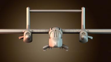 3D модель Североамериканский Rockwell OV 10 Bronco (STL)