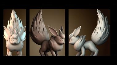 3D модель Флареон покемон (STL)