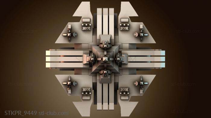 Статуэтки упрощенные Дом в космосе