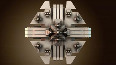 3D модель Дом в космосе (STL)