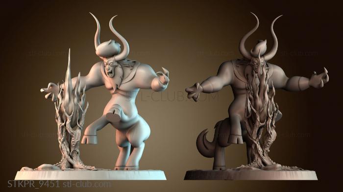 Статуэтки упрощенные Кентавр и Адский огонь