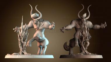 3D модель Кентавр и Адский огонь (STL)