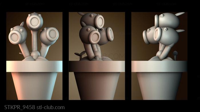 Статуэтки упрощенные Растения против Зомби