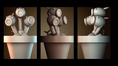 3D модель Растения против Зомби (STL)