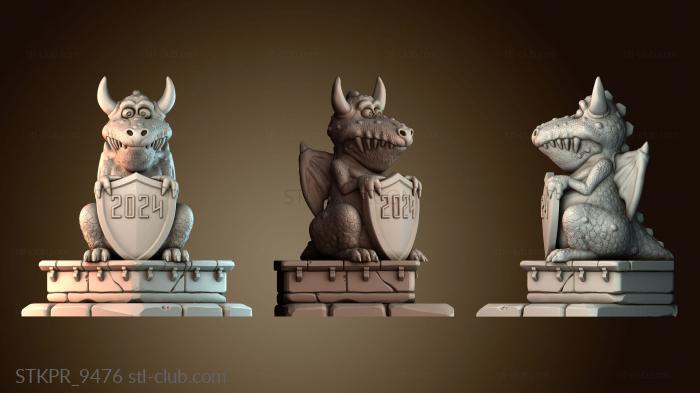 Статуэтки упрощенные Дракон 2024