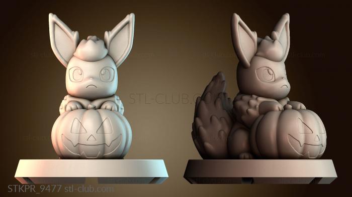 Статуэтки упрощенные Хэллоуин Флареон Покемон