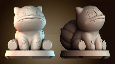 3D модель Хэллоуин Бульбазавр покемон (STL)