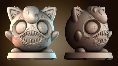 3D модель Хэллоуин Джигглипуфф покемон (STL)