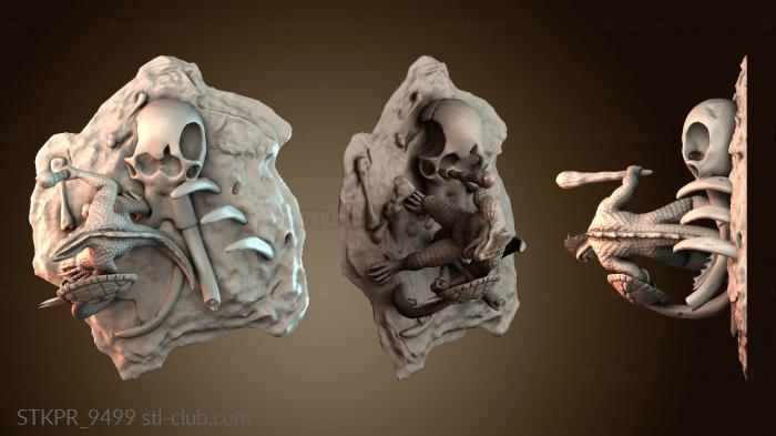 Статуэтки упрощенные Ящеролюд варвар