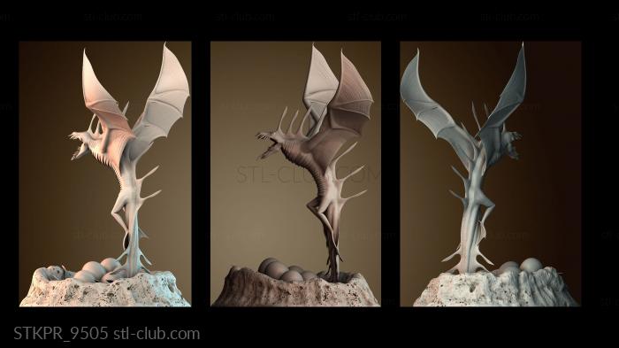 Статуэтки упрощенные Драконы высиживают яйца