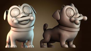 3D модель Брелок в форме собаки (STL)