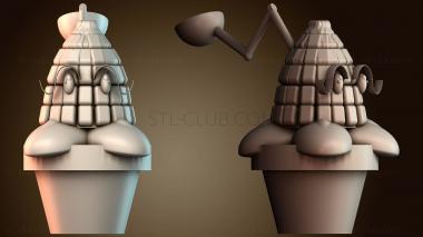 3D модель Растения против зомби (STL)