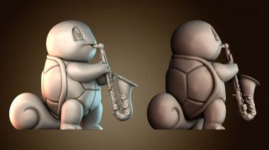 3D модель Саксофон Сквиртла Покемон (STL)