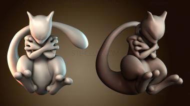 3D модель Мьюту Покемон (STL)