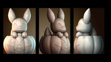 3D модель Хэллоуин Умбреон покемон (STL)