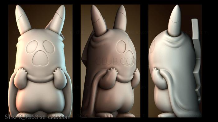 Статуэтки упрощенные Призрак Пикачу покемон