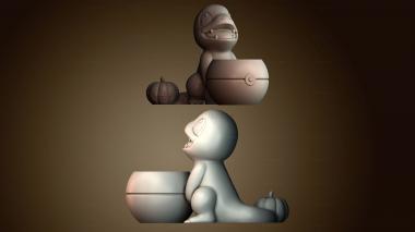 3D модель Хэллоуинский чармандер (STL)