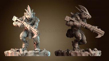 3D модель Геккон воин (STL)