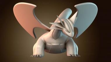 3D модель Саламенс покемон (STL)