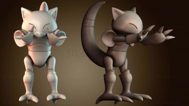 3D модель Абра покемон (STL)