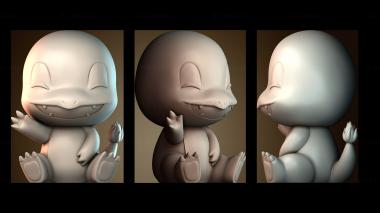 3D модель Малыш Чармандер покемон (STL)