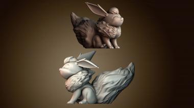 3D модель Флареон покемон (STL)