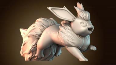 3D модель Flareon Running покемон (STL)