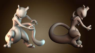 3D модель Гол Мьюту Покемон (STL)