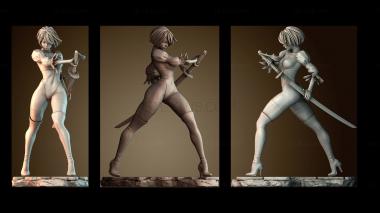 3D модель Японская фехтовальщица NSFW (STL)