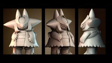 3D модель Мунчатина Покемон (STL)