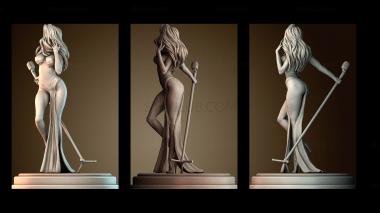 3D модель Певица Джессика на сцене (STL)