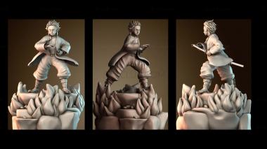 3D модель Танджиро Камадо Убийца Демонов (STL)