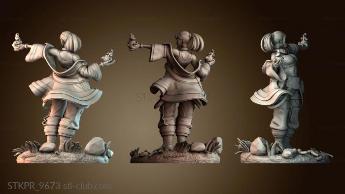 Статуэтки упрощенные Маки Зенин и два огненных шара