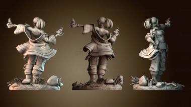 3D модель Маки Зенин и два огненных шара (STL)