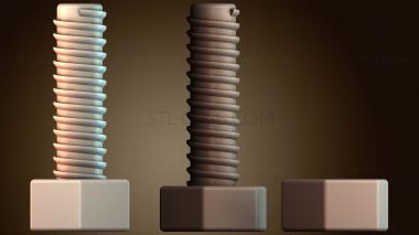 3D модель Конструкция шестигранного болта (STL)