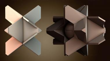 3D модель Геометрический абстрактный дизайн (STL)