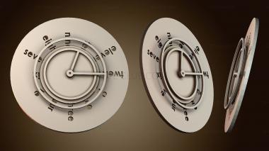 3D модель Отображение времени на циферблате (STL)