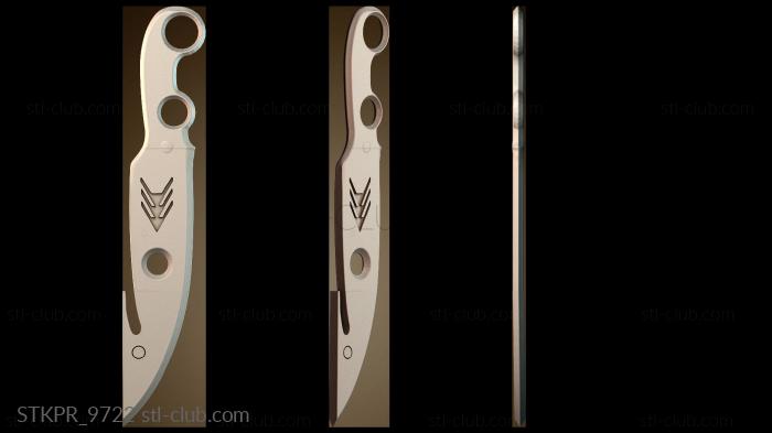 Статуэтки упрощенные Изогнутый универсальный нож