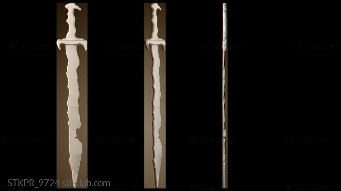 Статуэтки упрощенные Стилизованный дизайн меча