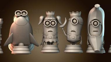 3D модель Шахматы Миньон (STL)
