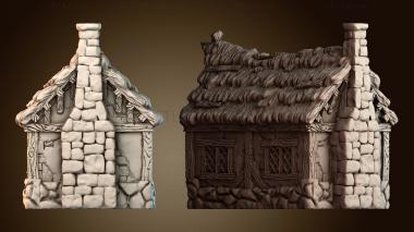 3D модель Каменный коттедж в деревенском стиле (STL)