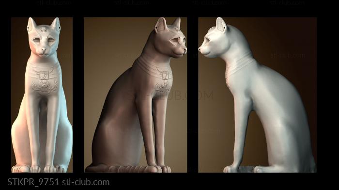 Статуэтки упрощенные Скульптура египетской кошки