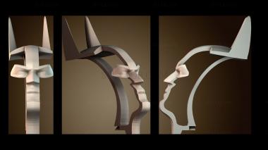 3D модель Абстрактная металлическая скульптура (STL)