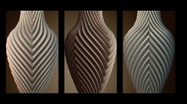 3D модель Текстурированная декоративная ваза (STL)