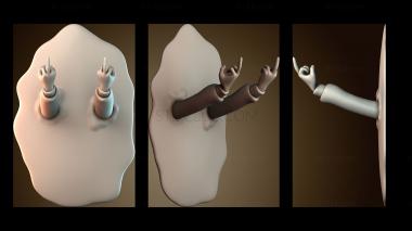 3D модель Сюрреалистическое выражение жеста (STL)