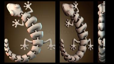 3D модель Модель скелета рептилии (STL)