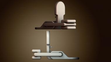 3D модель Декоративный настенный крючок (STL)