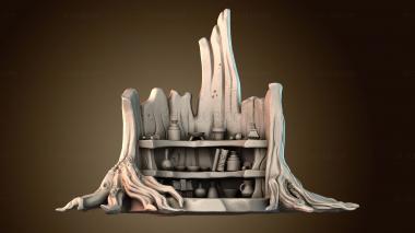 3D модель Причудливые полки для деревьев (STL)