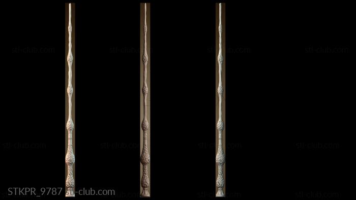 Статуэтки упрощенные Декоративная деревянная колонна